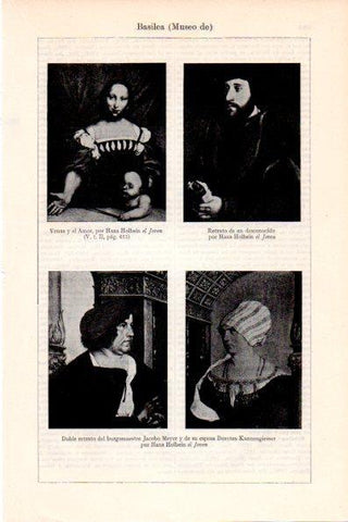 LAMINA V28729: Retratos por Hans Holbein el Joven