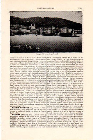 LAMINA V28740: Vista general de Bastia, Corcega