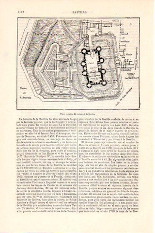 LAMINA V28741: Plano del recinto de la Bastilla