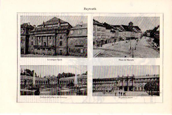 LAMINA V28765: Vistas varias de Bayreuth