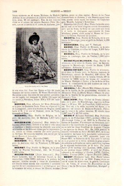 LAMINA V28783: Sara Bernhardt por J. van Beers