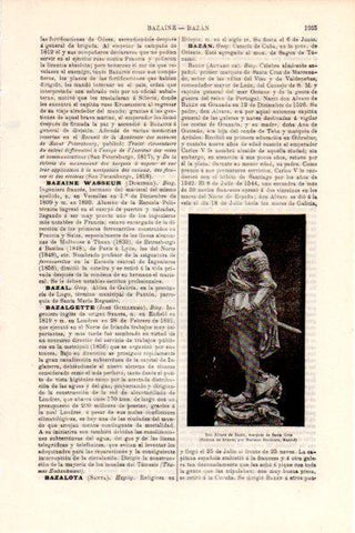 LAMINA V28767: Estatua de Alvaro de Bazan por Benlliure