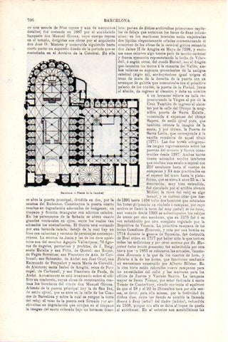 LAMINA V28681: Planta de la catedral de Barcelona