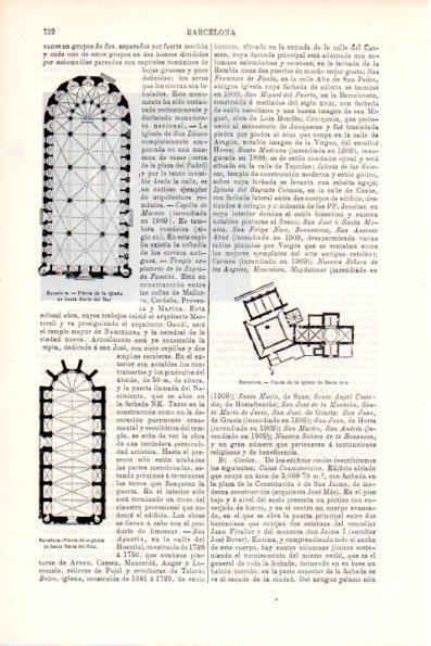 LAMINA V28683: Plantas de las iglesias de Santa Maria del Mar y Santa Maria del Pi, Barcelona