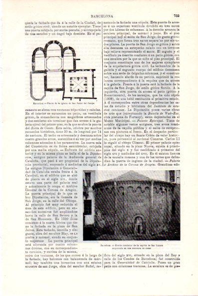 LAMINA V28684: Abside de la capilla de San Lazaro, Barcelona