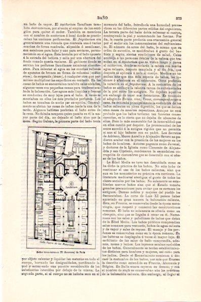 LAMINA V28662: Planta de los Baños turco romanos de Paris