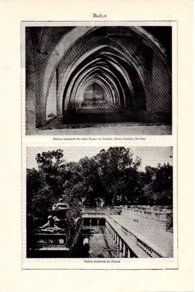 LAMINA V28665: Baños romanos de Nimes