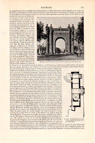 LAMINA V28687: Arco del Triunfo, Barcelona