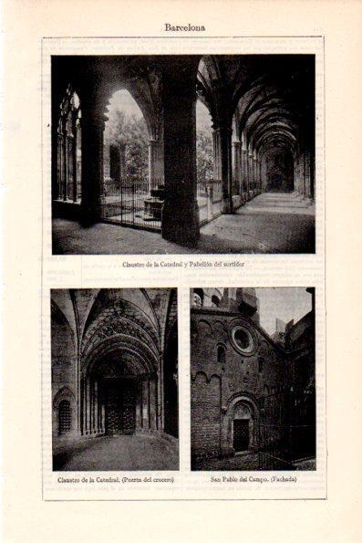 LAMINA V28688: Claustro de la Catedral de Barcelona