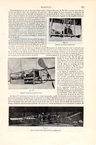 LAMINA V28710: Barquilla dirigibles Malecot y J. Faure