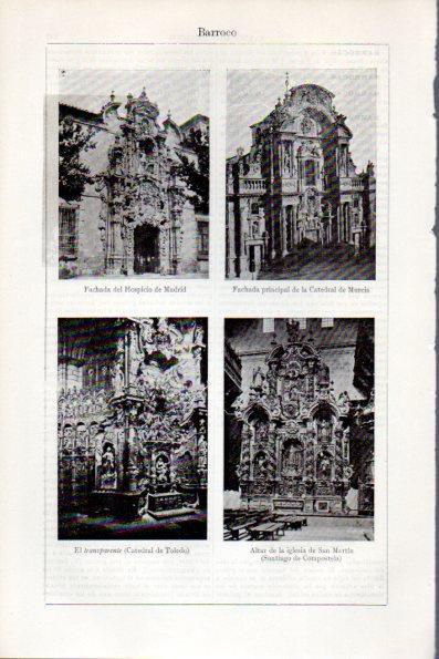 LAMINA V28715: Fachada del Hospicio de Madrid y Catedral de Murcia
