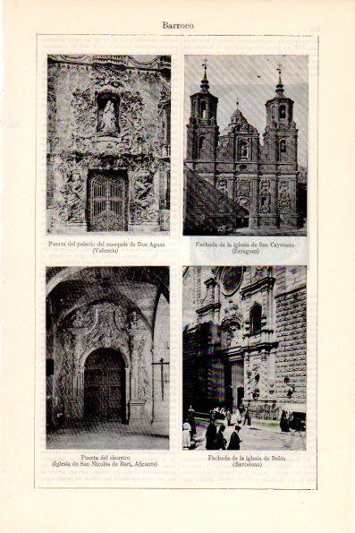 LAMINA V28716: Fachadas de estilo barroco en España