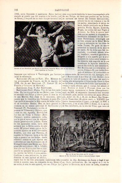 LAMINA V28718: Martirio de San Bartolome por Ribera y por N. Alunno