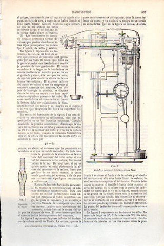 LAMINA V28708: Barometro registrador de balanza sistema Fuess