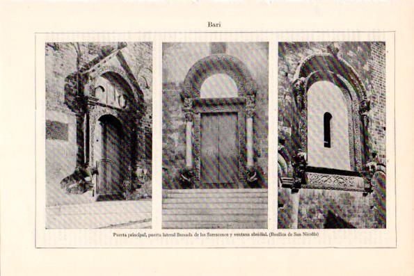 LAMINA V28697: Puertas y ventana Basilica de San Nicolas, Bari