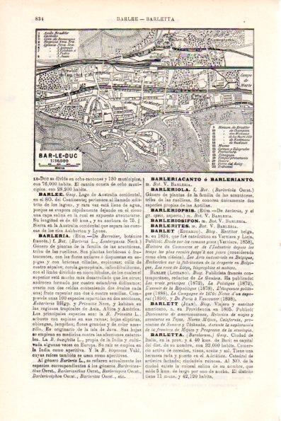 LAMINA V28700: Plano de Bar-le-Duc, Francia