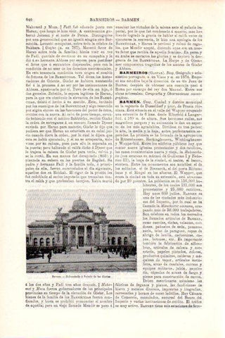 LAMINA V28703: Palacio de las Glorias en Barmen