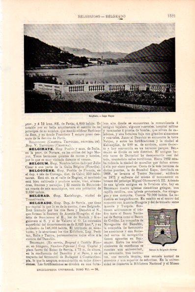 LAMINA V28800: Lago Mayor de Belgirate