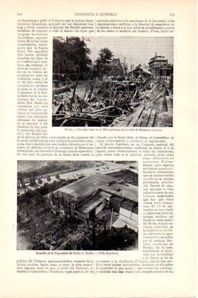 LAMINA V28907: Hundimiento del Metropolitano en calle Hermann Goering, Berlin