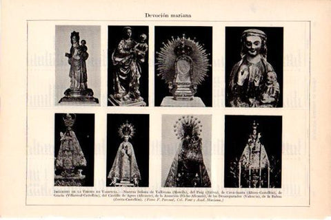 LAMINA V28882: Imagenes de la Virgen en Valencia