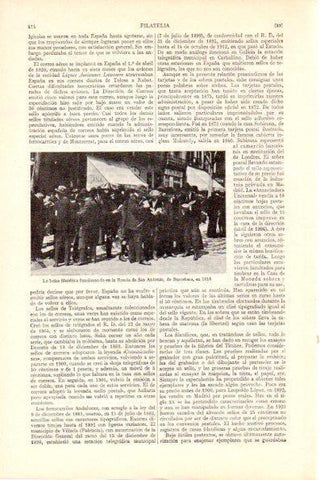 LAMINA V28892: La Bolsa filatelica de Barcelona en 1916