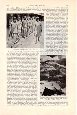 LAMINA V28945: Policia femenina anglo-india