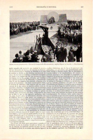 LAMINA V28933: Albert Lebrun inagurando el monumento a Andres Maginot en Souville