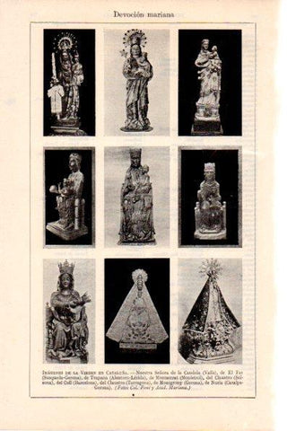 LAMINA V28877: Imagenes de la Virgen en Cataluña