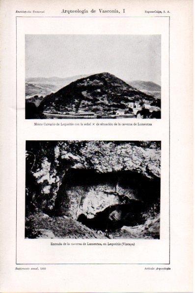 LAMINA V28822: Monte Calvario y Caverna de Lumentxa en Lequeitio