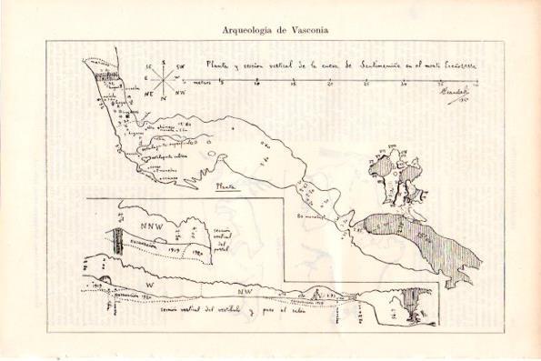 LAMINA V28823: Planta de la cueva de Santimamiñe