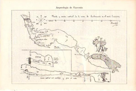 LAMINA V28823: Planta de la cueva de Santimamiñe