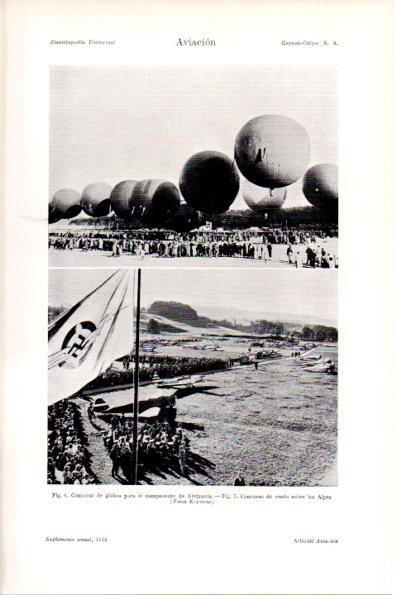 LAMINA V28827: Concurso de globos para campeonato de Alemania