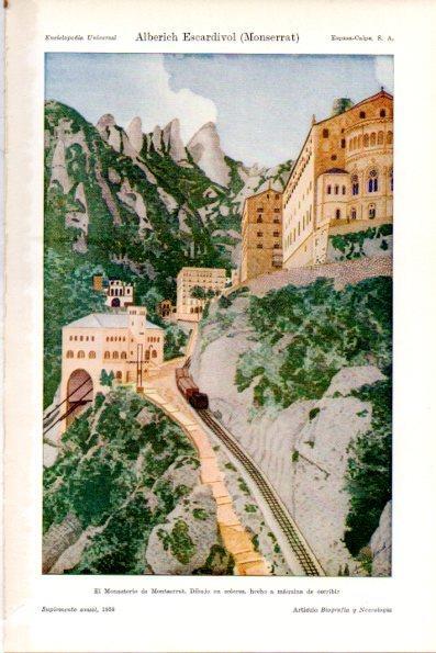 LAMINA V28833: El Monasterio de Montserrat por Montserrat Alberich