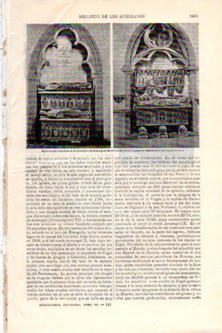 LAMINA V28818: Sepulcros que existieron en el monasterio de Bellpuig de les Abellanes