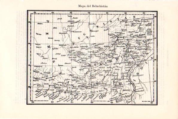 LAMINA V28804: Mapa del Beluchistan