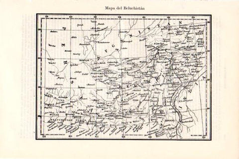 LAMINA V28804: Mapa del Beluchistan