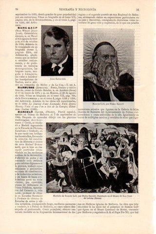 LAMINA V28836: Ramon Llull por Pedro Barcelo