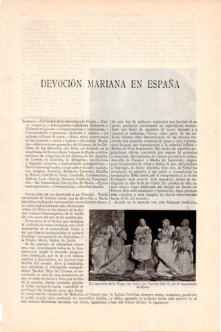 LAMINA V28861: La aparicion de la Virgen del Pilar por Gabriel Joli