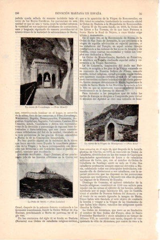 LAMINA V28862: Cueva de Covadonga y la Peña de Oroel
