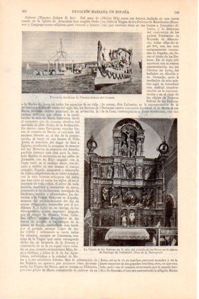 LAMINA V28867: La Virgen de los Dolores en Iglesia de Santiago, Valladolid