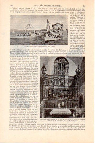 LAMINA V28867: La Virgen de los Dolores en Iglesia de Santiago, Valladolid