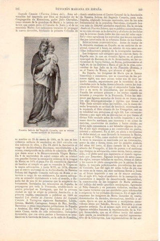 LAMINA V28872: Nuestra Señora del Sagrado Corazon en Barcelona