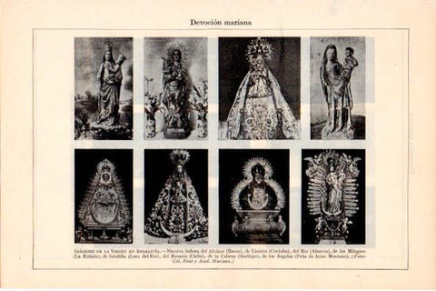 LAMINA V28873: Imagenes de la Virgen en Andalucia