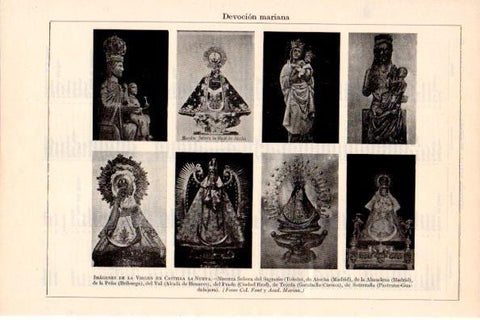 LAMINA V28875: Imagenes de la Virgen en Castilla la Nueva