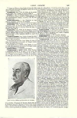 LAMINA ESPASA 39615: Jose Cascales y Muñoz, por Pantorba