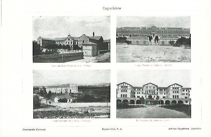 LAMINA ESPASA 39600: Asilos, casa y hospitales de los Capuchinos