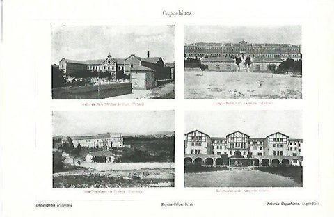 LAMINA ESPASA 39600: Asilos, casa y hospitales de los Capuchinos