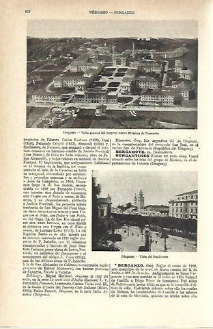 LAMINA ESPASA 39518: Hospital Princesa de Piamonte en Bergamo