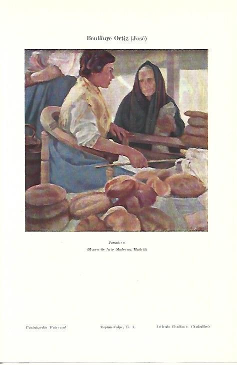 LAMINA ESPASA 39516: Panadera, por Jose Benlliure Ortiz