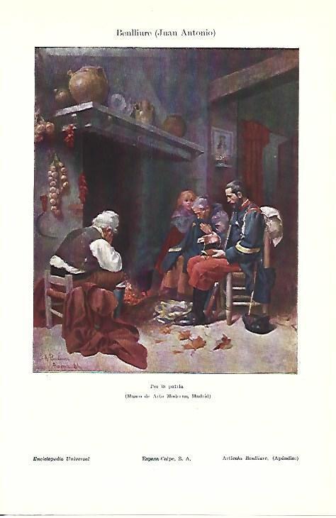 LAMINA ESPASA 39513: Por la patria, por Juan Antonio Benlliure